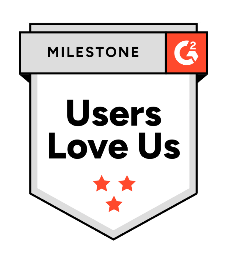 G2 users love us badge